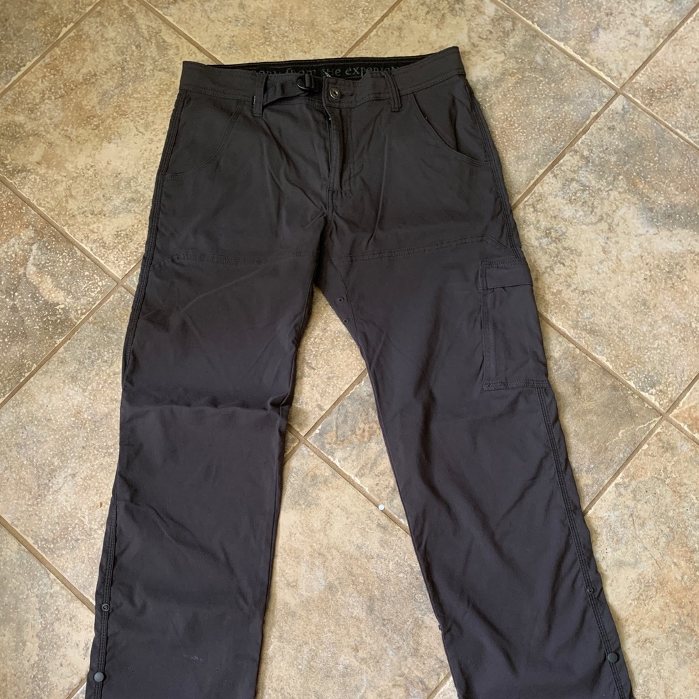 Prana Men's Gray Zion Adjustable Cargo Pants